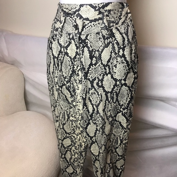 Emanuel Ungaro Faux Snakeskin Pants 2 - Picture 3 of 7
